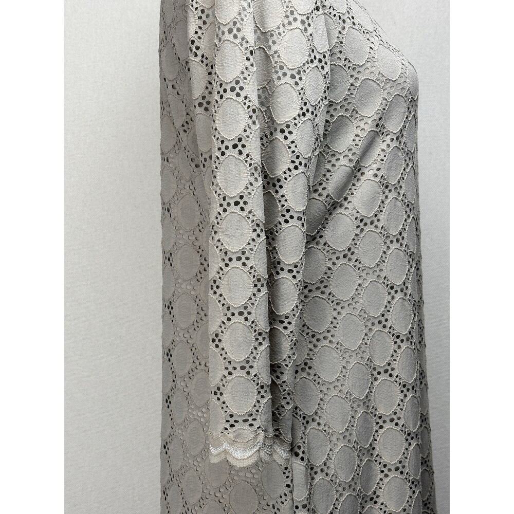 Ronni Nicole Women's Tan Lace Overlay Dress Size 12 Classic Dressy - Picture 4 of 16